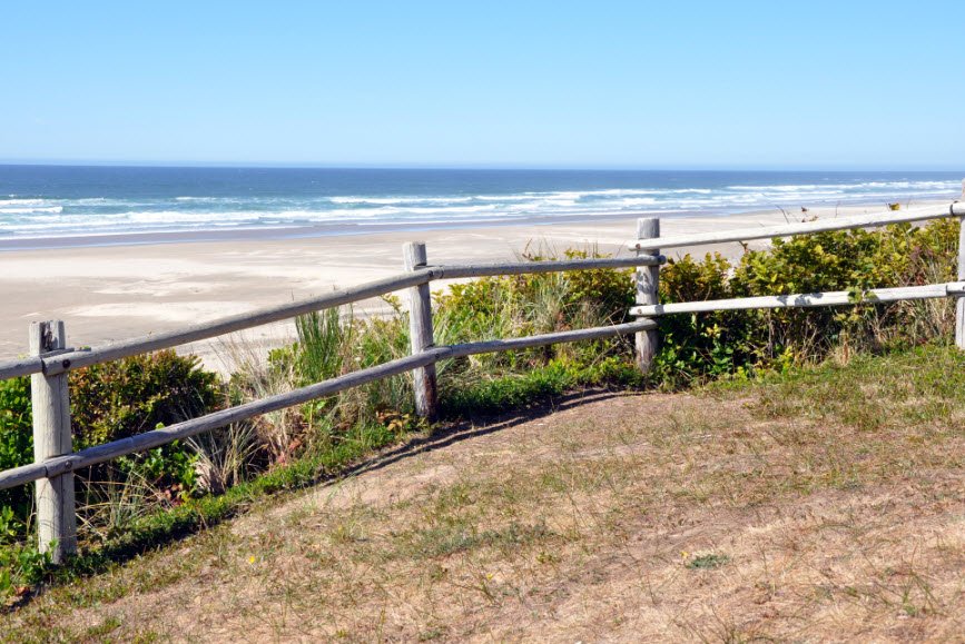 Driftwood Beach State Recreation Site, Oregon, USA